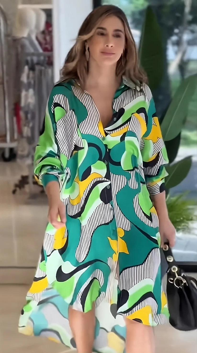Enigmatic Elevation Shirt Dress